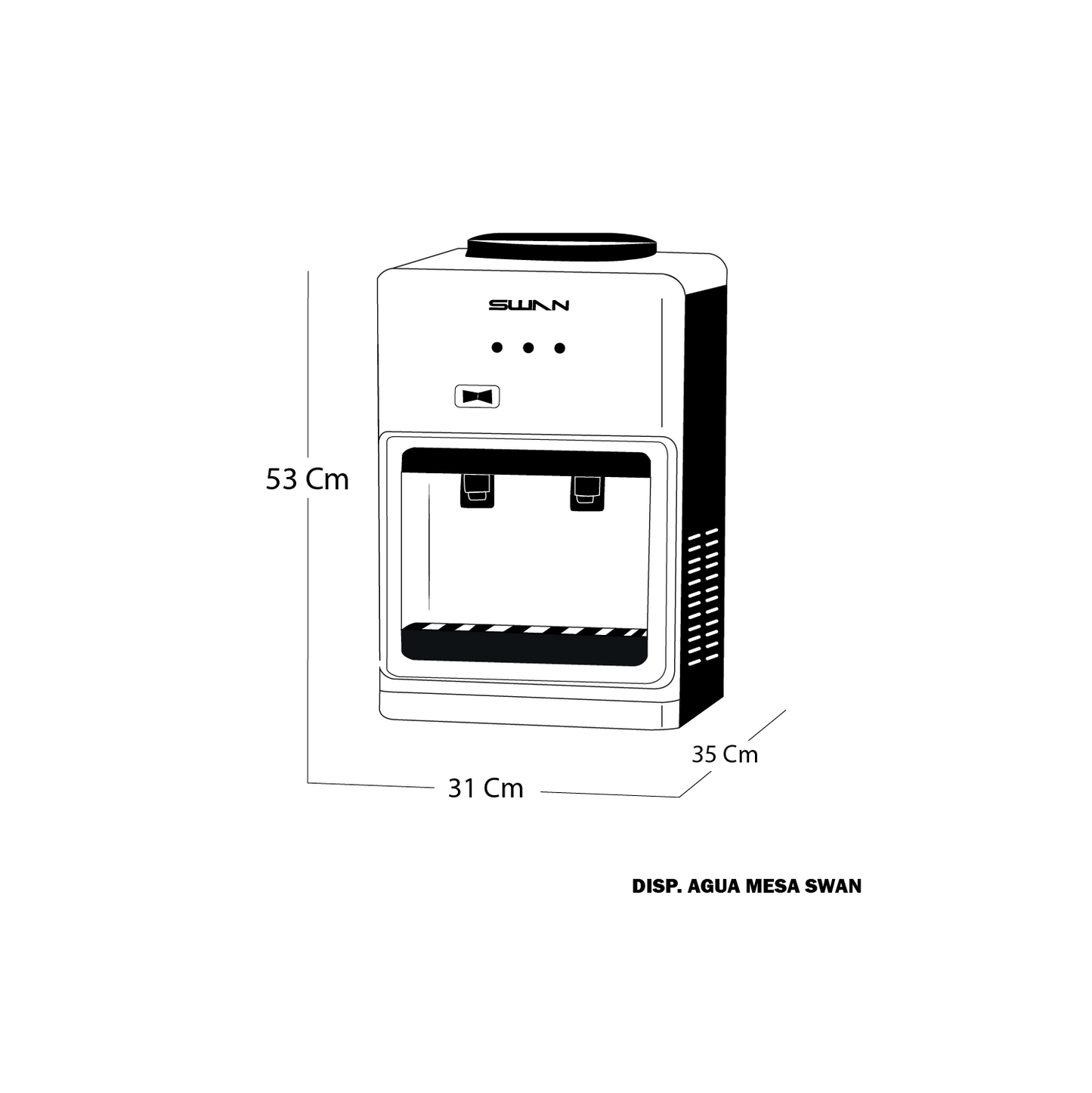 DISPENSADOR AGUA SWAN LB-TWB15-5T97 MESA