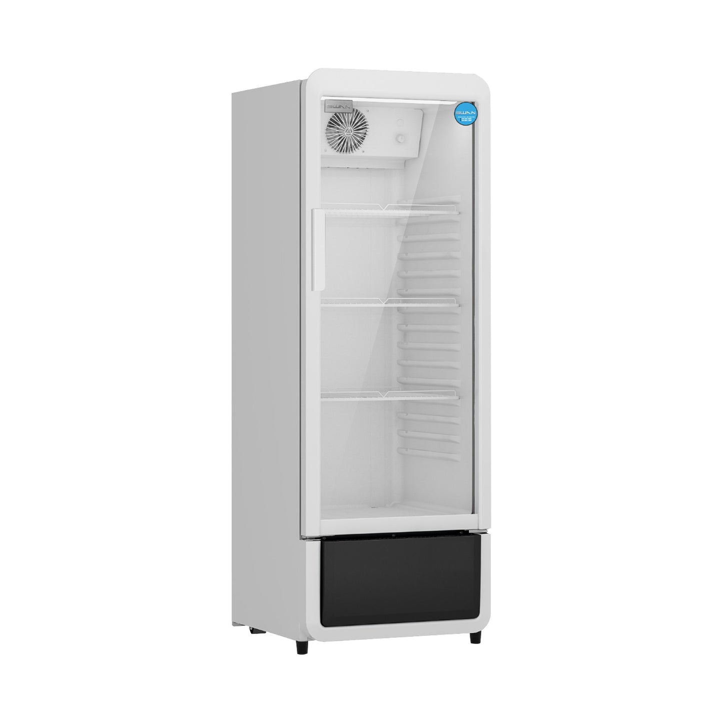 VITRINA REFRIGERADA SWAN 218 LITROS CON PUERTA DE VIDRIO DOBLE | SW-240-1P
