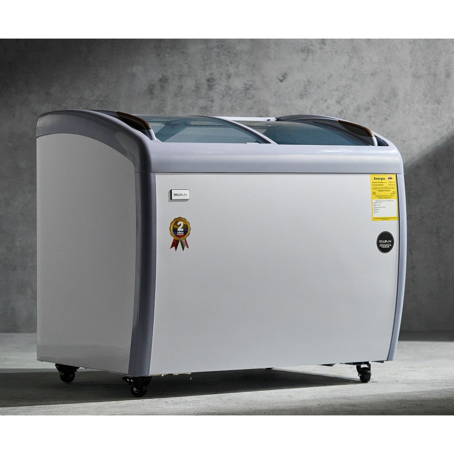 Congelador Horizontal Swan 190 L con Tapa de Vidrio | SW-260JY