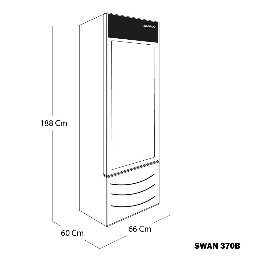 VITRINA SWAN SCD-370B//RVV-370 CS