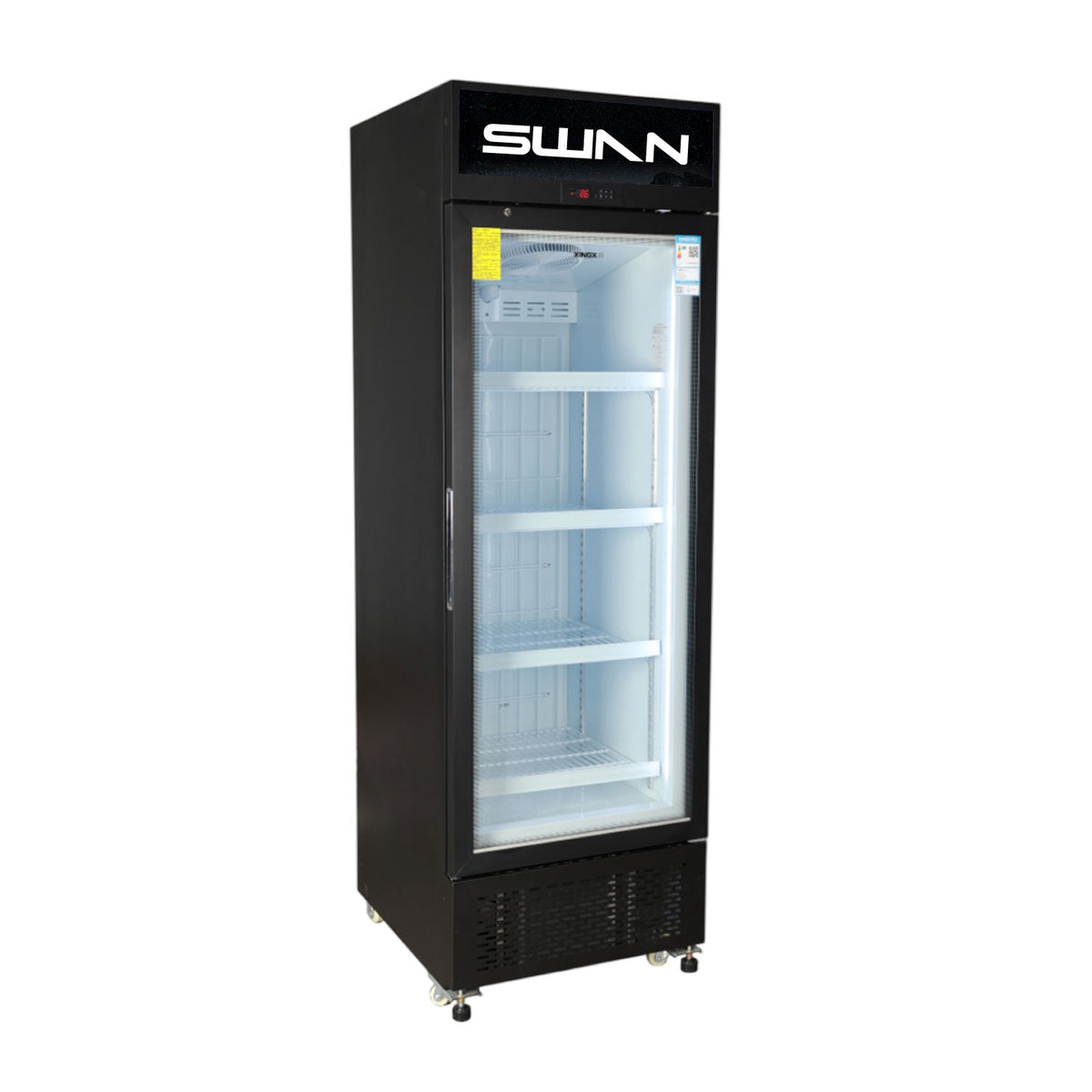CONGELADOR VERTICAL SWAN 376 LITROS PUERTA DE VIDRIO | XLS-415 WD