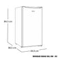 NEVERA MINIBAR SWAN 90L SW - 93 SILVER