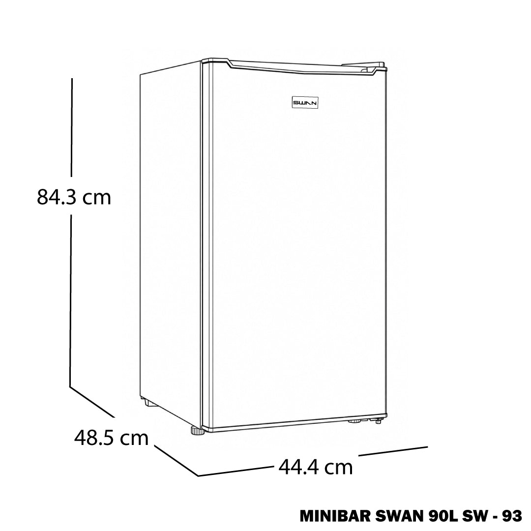NEVERA MINIBAR SWAN 90L SW - 93 WHITE