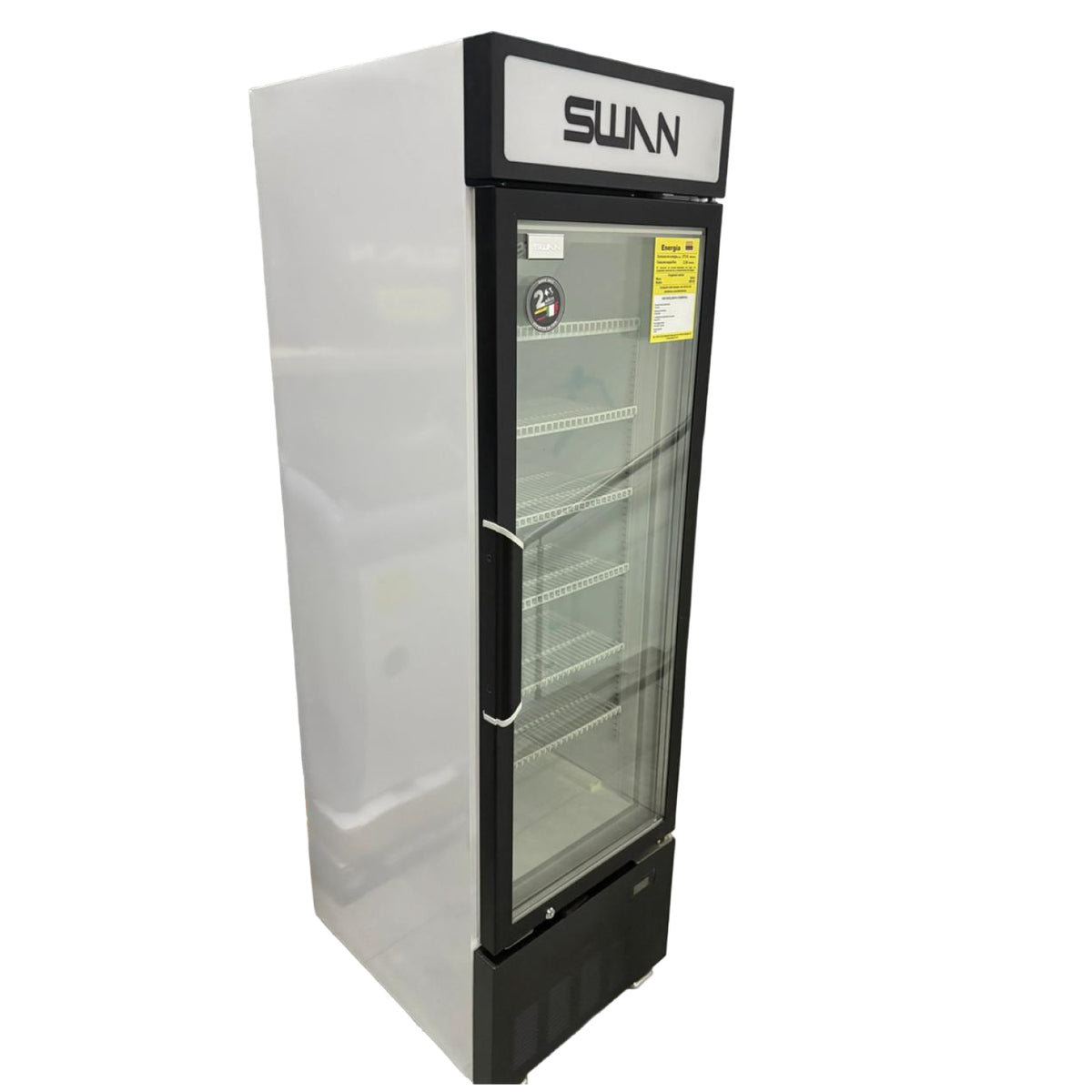 CONGELADOR VERTICAL SWAN 160 LITROS PUERTA DE VIDRIO | SW-159