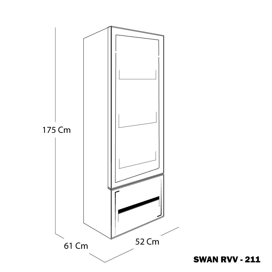 VITRINA SWAN RVV 211L MA CS