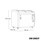 Congelador Horizontal Swan 190 L con Tapa de Vidrio | SW-260JY