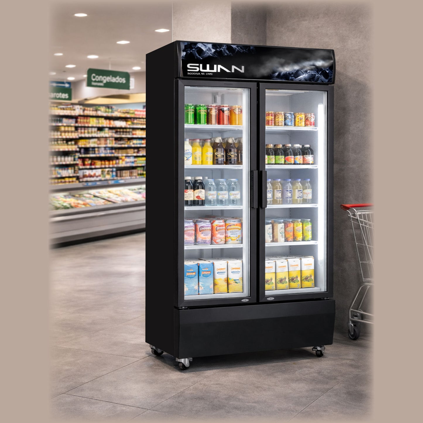 VITRINA REFRIGERADA SWAN 768 L 2 PUERTAS | SW-LS 111-2P