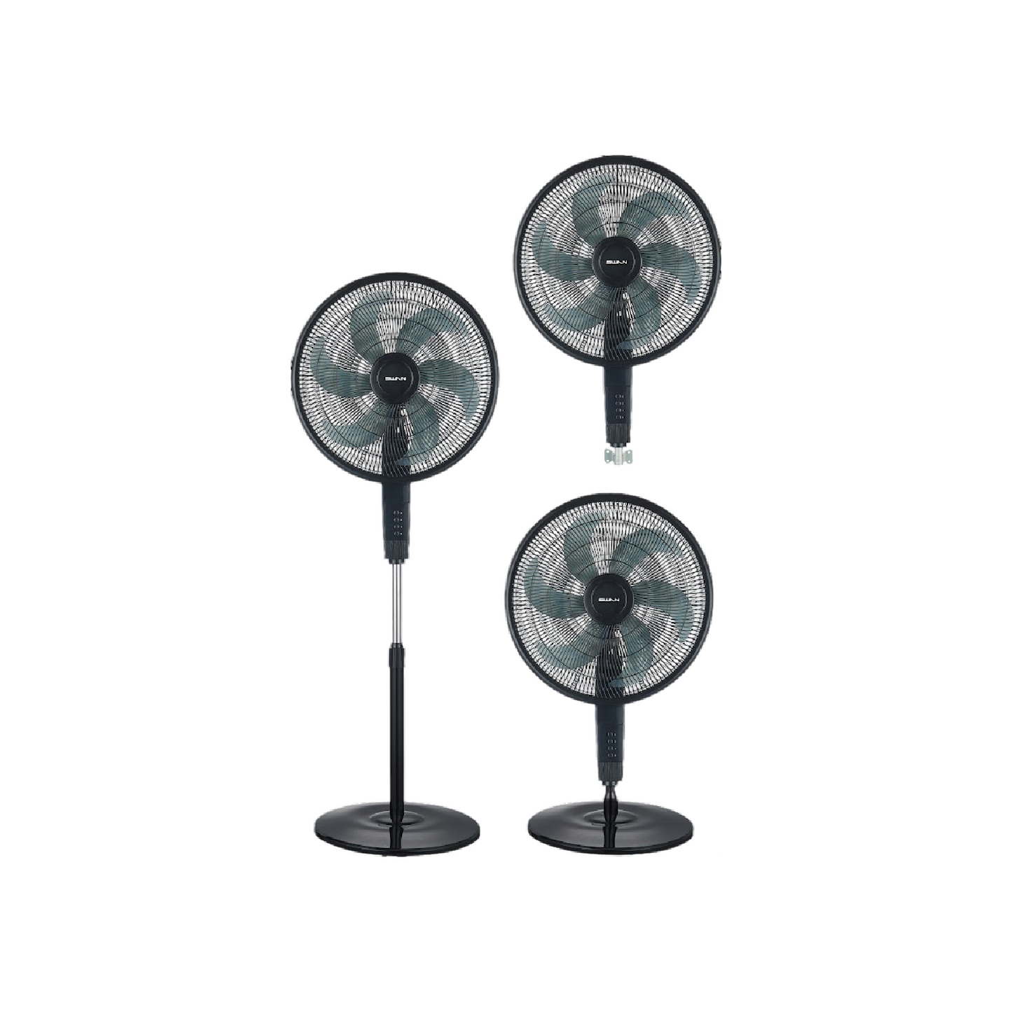 VENTILADOR SWAN 18P 3 EN 1 NEGRO