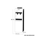 DISPENSADOR AGUA SWAN LB-LWB1.5-5X88R DE NEVERA - SILVER