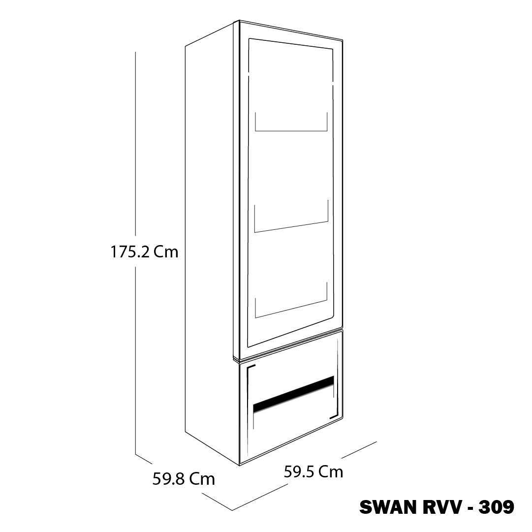 VITRINA SWAN RVV 309 L MA CS