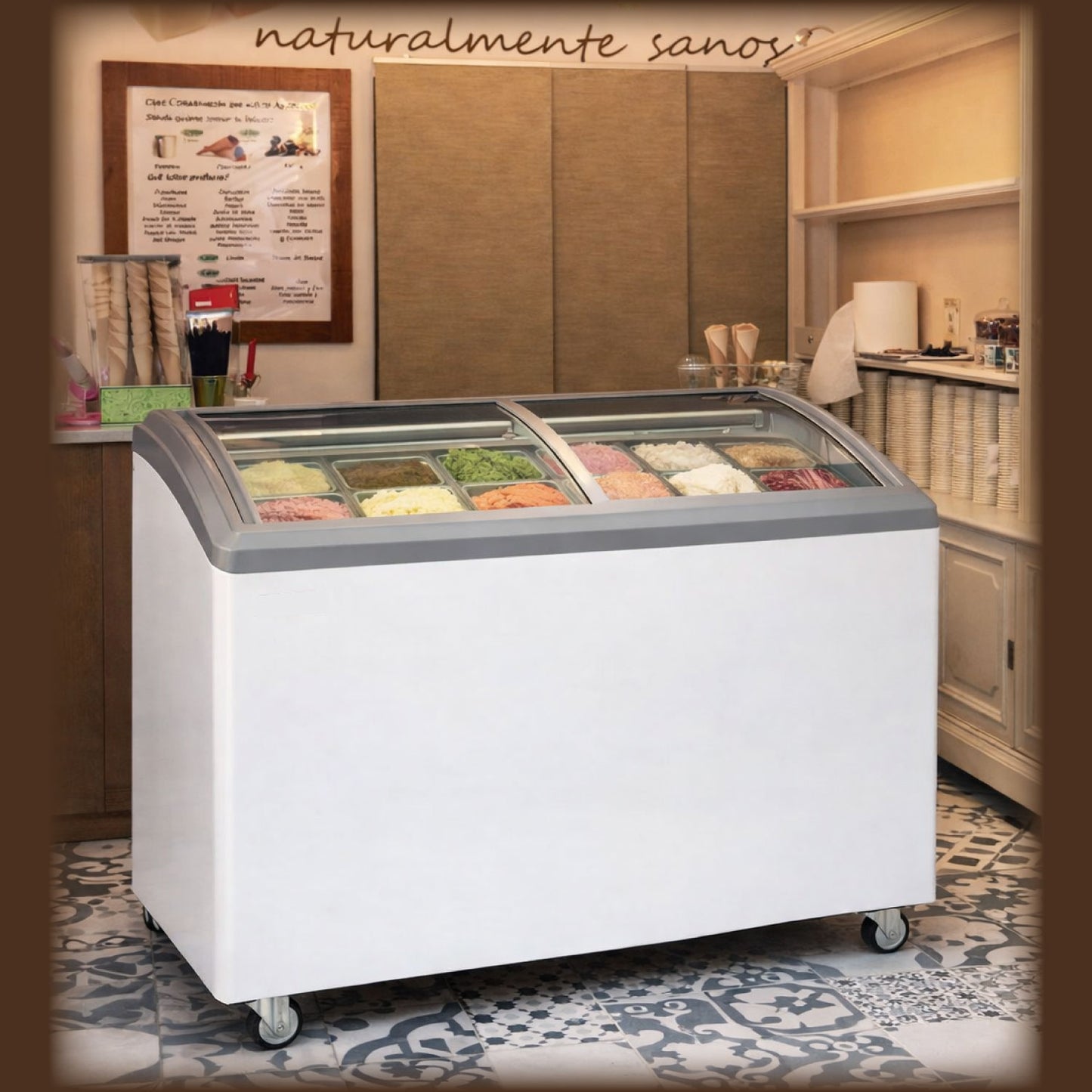 CONGELADOR HORIZONTAL SWAN 263 L CON TAPA DE VIDRIO | SW-369