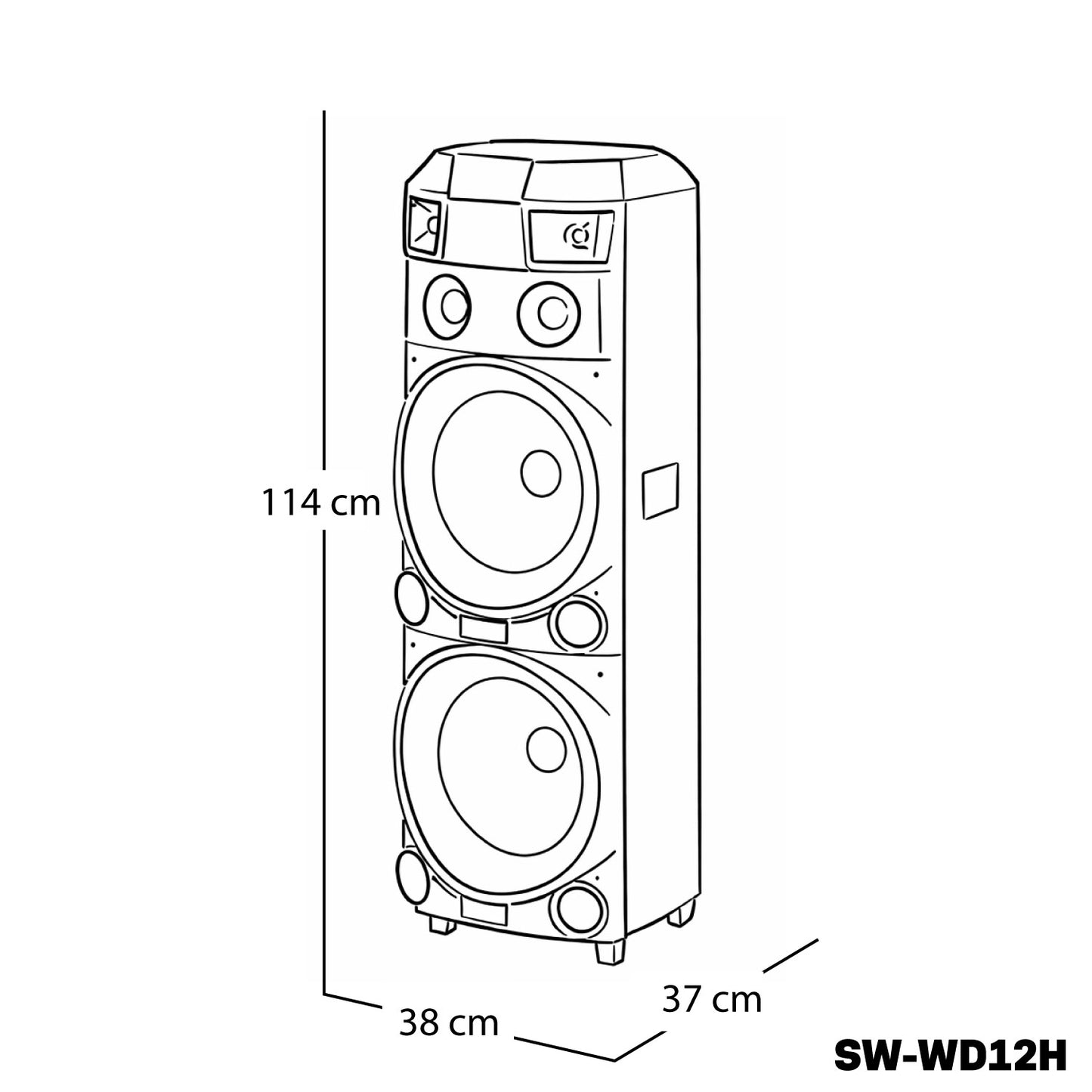 PARLANTE SWAN SW-WD12H