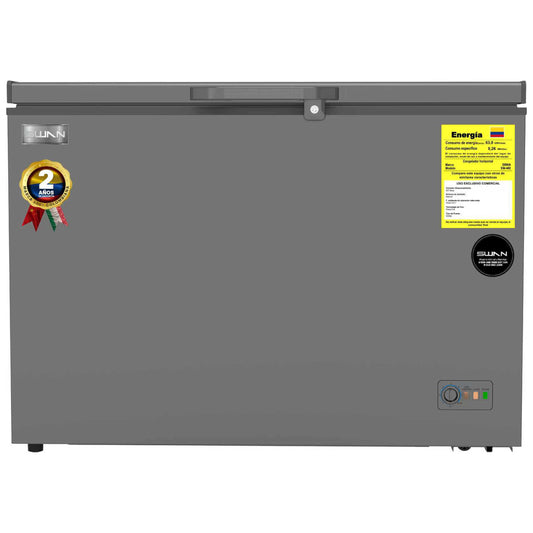 Congelador Horizontal SWAN 337L Puerta Sólida Convertible| SW-400
