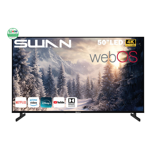 T.V SWAN 50” UHD 4KWEBOS LED SMART