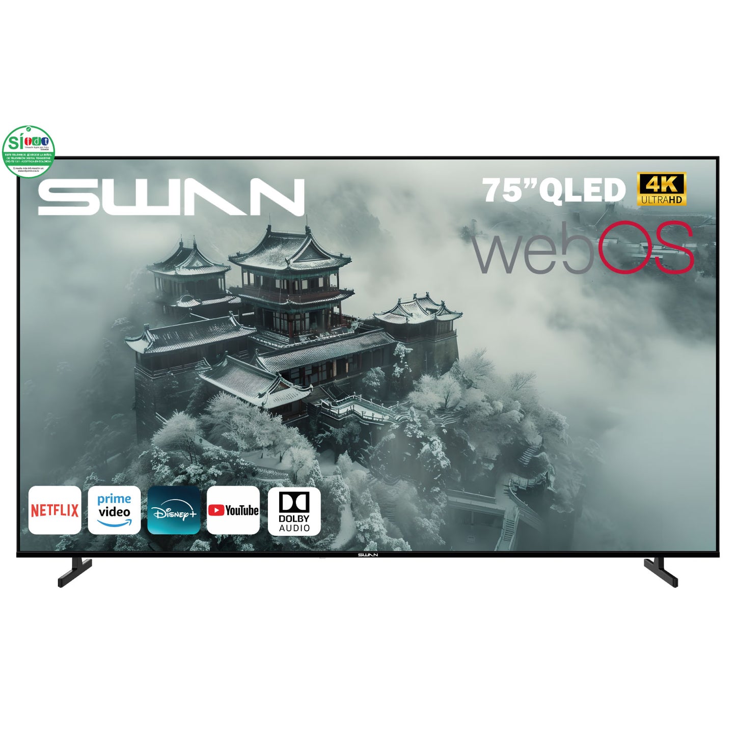 T.V SWAN 75" UHD 4K WEBOS QLED SMART- EL