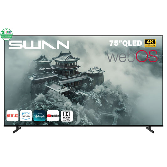 T.V SWAN 75" UHD 4K WEBOS QLED SMART- EL