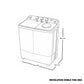 LAVADORA SWAN REVOLUTION DOBLE TINA 8KG - LO